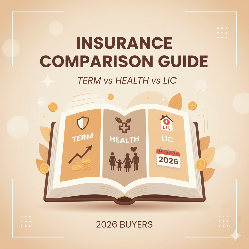 Term vs Health vs LIC Insurance – Smart Comparison Guide for 2026 Buyers